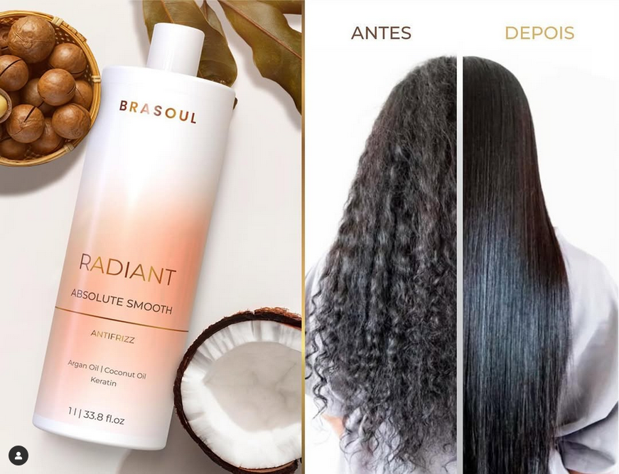 Brasoul | Radiant Absolute Smooth | Anti-Frizz Keratin | 1000 ml