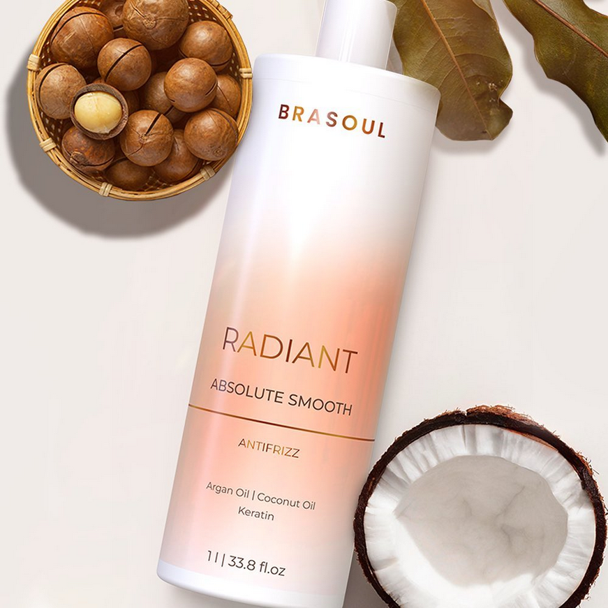 Brasoul | Radiant Absolute Smooth | Anti-Frizz Keratin | 1000 ml
