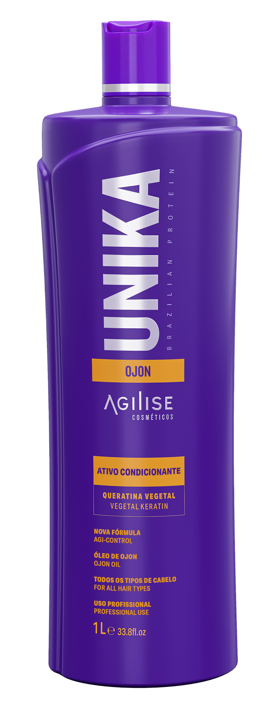 Agilise | Unika Ojon Hair Straightening | Vegetal Keratin For All Hair Types | 1000 ml