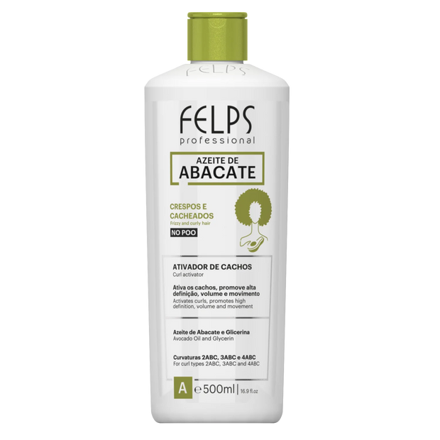 Felps Professional | Abacate Curl Activator | Frizzy And Curly Hair | 500 ml