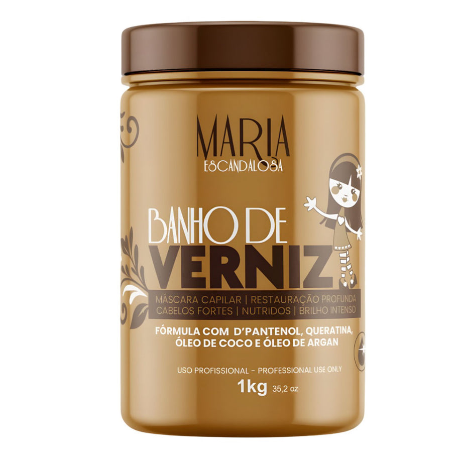 ماريا إسكندالوزا | Banho De Verniz | كيراتين، جوز الهند وزيت الأرجان | 1000 غرام