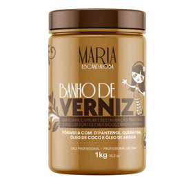 ماريا إسكندالوزا | Banho De Verniz | كيراتين، جوز الهند وزيت الأرجان | 1000 غرام