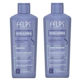 Felps Professional | Sou Loira For Blond Hair | Shampoo & Conditioner Set | (2x) 250 ml