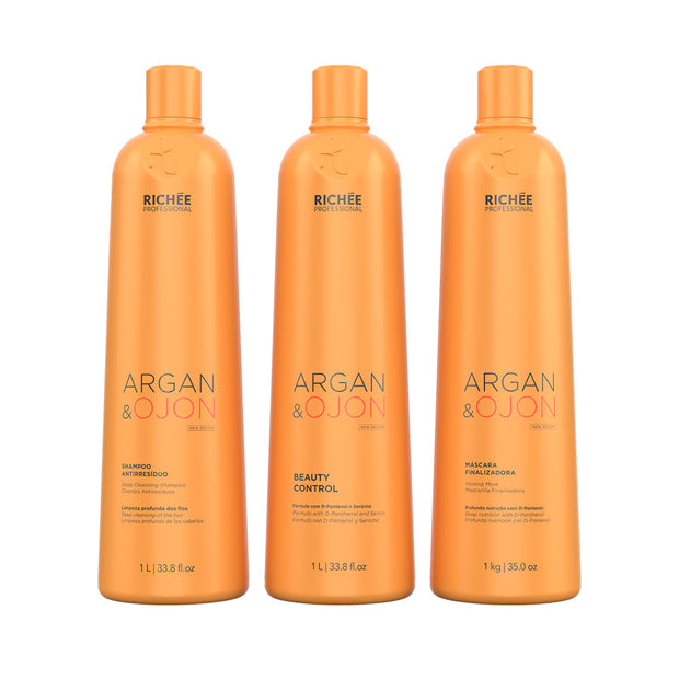Richee Professional | Argan & Ojon Kit | (3x) 1000 ml