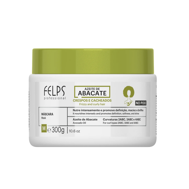 Felps Professional | Abacate Curl Hair Mask | Frizzy And Curly Hair | 300 gr