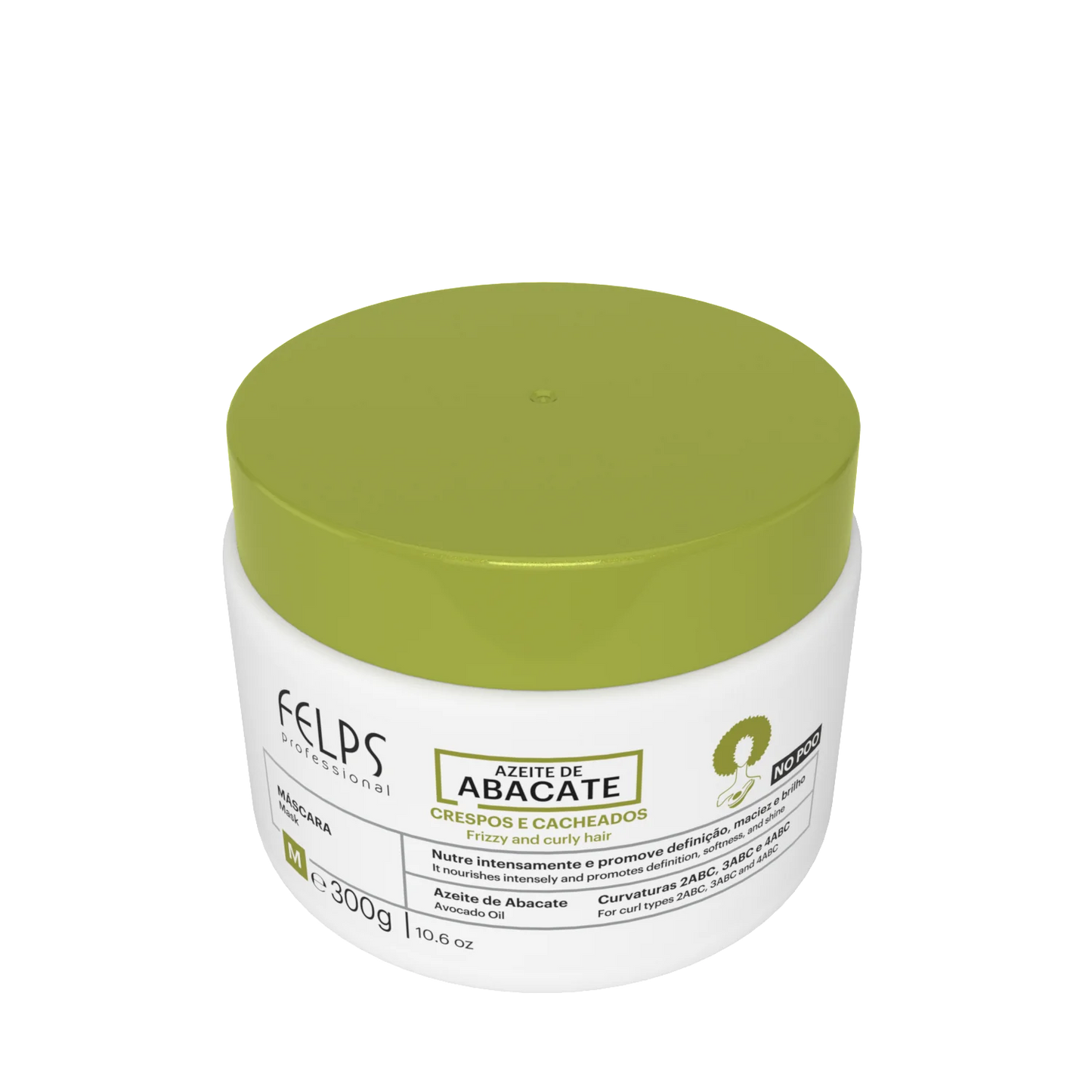 Felps Professional | Abacate Curl Hair Mask | Frizzy And Curly Hair | 300 gr