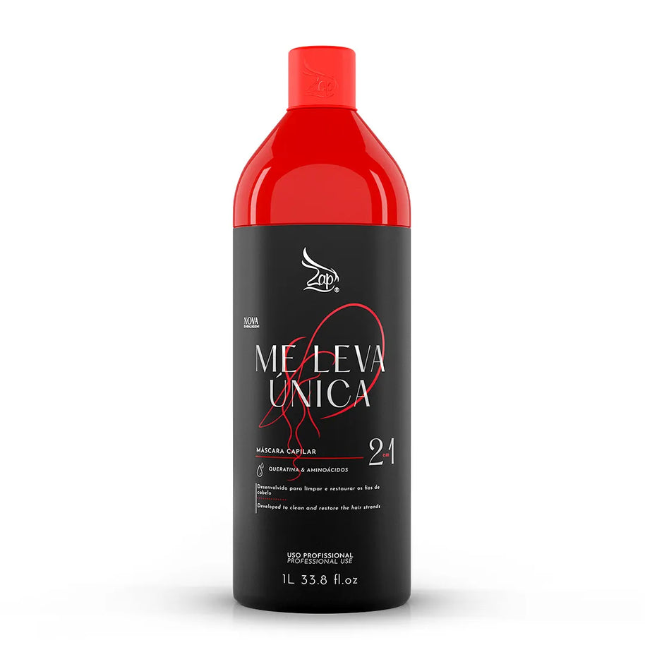 Zap Cosmetics | Me Leva Unica 2 in 1 | Brazilian Keratin Treatment | 1000 ml