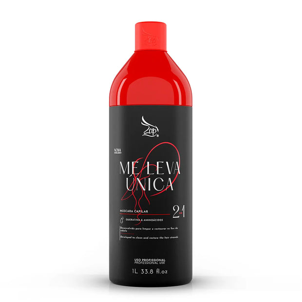 Zap Cosmetics | Me Leva Unica 2 in 1 | Brazilian Keratin Treatment | 1000 ml