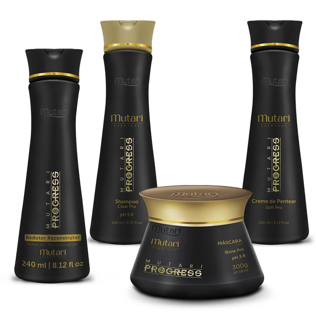 Mutari Progress | Reconstructive Reducer + Maintenance Kit (Shampoo, Mask, Styling Cream)
