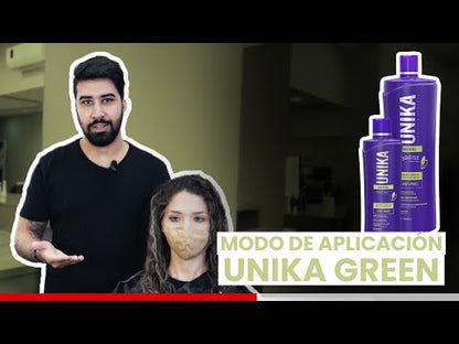 Agilise | Unika Green Gel Hair Straightening | Anti-Frizz For Thin, Wavy And Thick Hair | 1000 ml