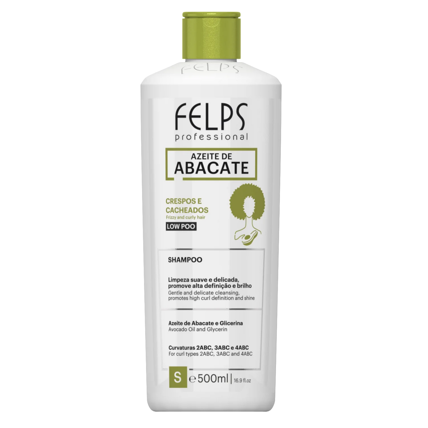 Felps Professional | Abacate Shampoo & Conditioner Set | Frizzy And Curly Hair | (2x) 500 ml
