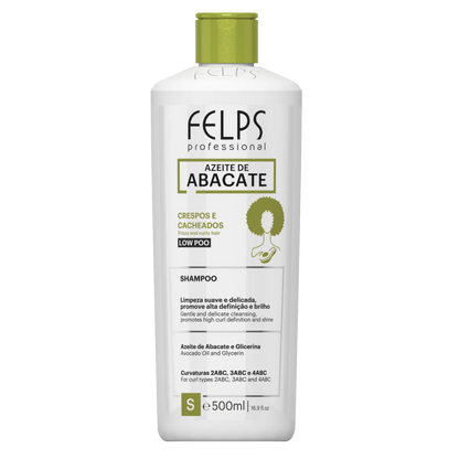 Felps Professional | Abacate Shampoo & Conditioner Set | Frizzy And Curly Hair | (2x) 500 ml