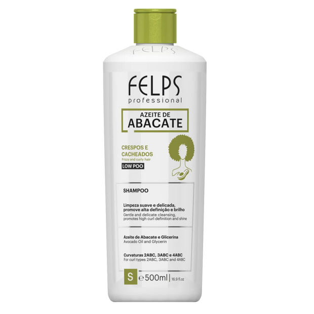 Felps Professional | Abacate Shampoo & Conditioner Set | Frizzy And Curly Hair | (2x) 500 ml