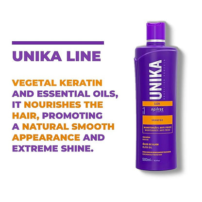 Agilise | Unika Ojon Shampoo | Anti-Frizz Maintenance | 500 ml