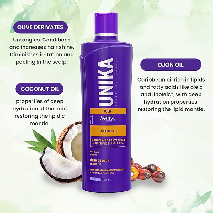 Agilise | Unika Ojon Shampoo | Anti-Frizz Maintenance | 500 ml