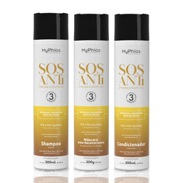 MyPhios | SOS Anti-Breakage | Shampoo, Mask and Conditioner | (3x) 300ml