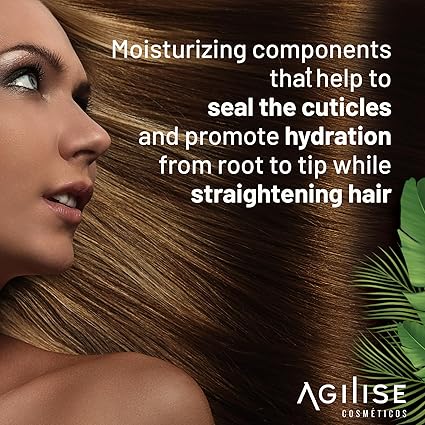 Agilise | Unika Green Gel Hair Straightening | Anti-Frizz For Thin, Wavy And Thick Hair | 1000 ml