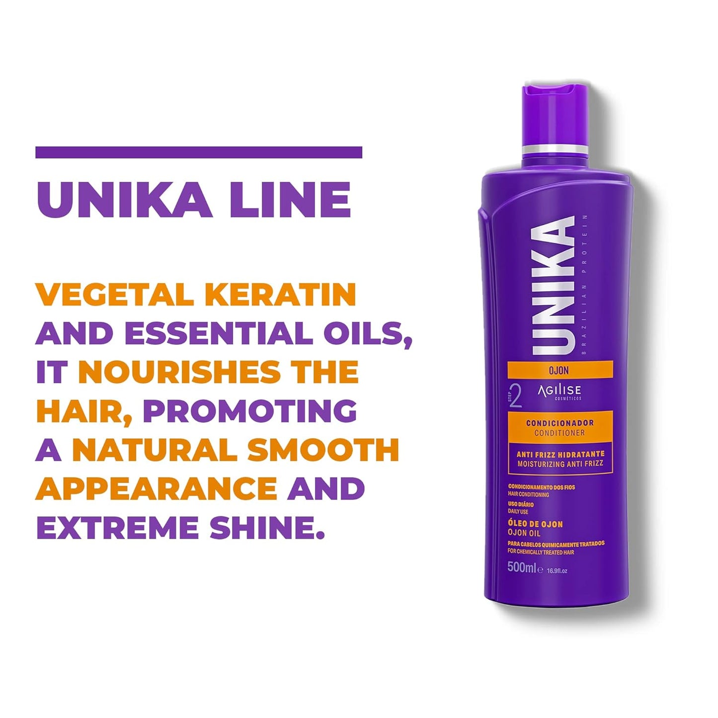 Agilise | Unika Ojon Conditioner | Moisturizing Anti-Frizz | 500 ml