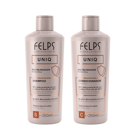 Felps Professional | Uniq Multishielding | 6 in 1 Shampoo & Conditioner Set | (2x) 250 ml